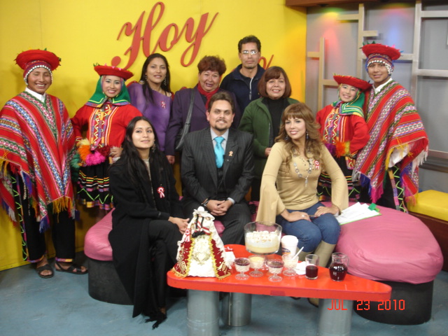 Presentacion en TV de Bolivia
