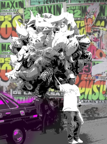 No se gana pero se goza. Liliana Avalos_Chico con globos