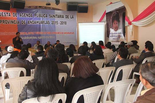 Presentan Agenda Publica Sanitaria de Andahuylas 2